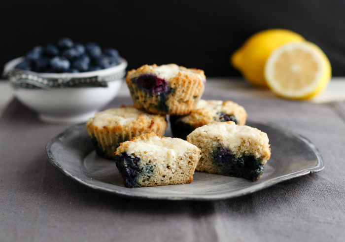 Lemon Blueberry Cheese Danish Muffins- Low Carb & Gluten Free