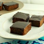 Frosted Texas Sheet Cake Brownies, paleo and low carb version