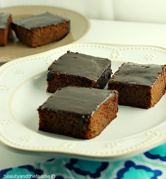Frosted Texas Sheet Cake Brownies, paleo and low carb version