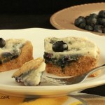 Quick Frosted Vanilla Berry Cake, grain free with low carb option / beautyandthefoodie.com