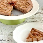 Chocolate Mousse Caramel Pecan Cheescake , grain free and low carb. beautyandthefoodie.com
