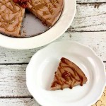 Chocolate Mousse Caramel Pecan Cheesecake, grain free and low carb. beautyandthefoodie.com