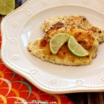 Garlic Lime Fillet of Fish with garlic lime butter. grain free, paleo and low carb / beautyandthefoodie.com