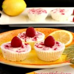 Lemon Raspberry no bake Cheesecake Bites, crust free, primal and low carb/ beautyandthefoodie.com