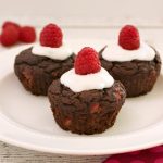 Frosted Chocolate Raspberry Cupcakes- Low carb & Paleo