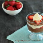 Paleo Chocolate Strawberry parfait, grain free, with low carb and dairy free option. beautyandthefoodie.com