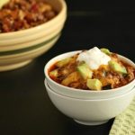 Easy Chili Faux Mac. grain free, low carb, easy one skillet meal