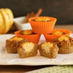 Sour Cream Pumpkin Butter Muffins. Grain free and low carb.