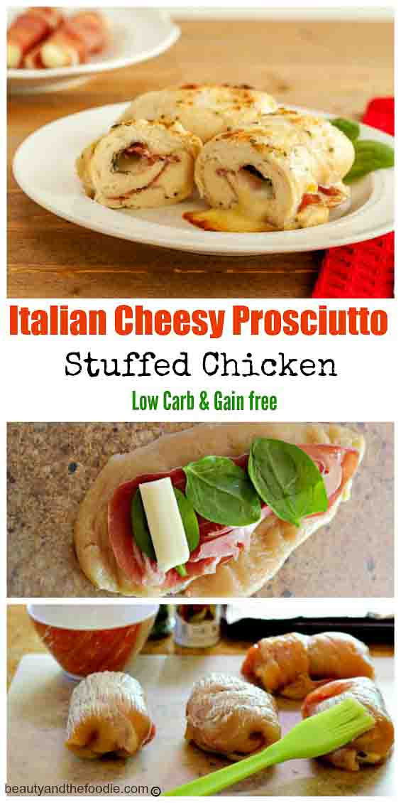 Italian Cheesy Prosciutto Stuffed Chicken, grain fee and low carb