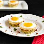 Egg Bacon Zucchini Nests Paleo, Low Carb & Gluten Free.