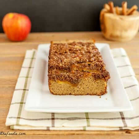 French Apple Pie Bread, paleo and low carb