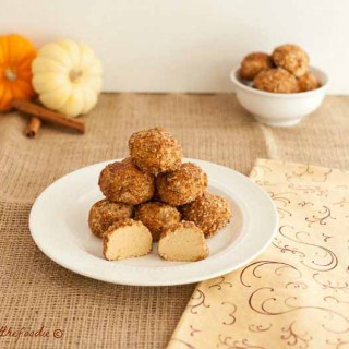 No Bake Pumpkin Cheesecake Bites- Easy, Low carb, grain free and gluten free