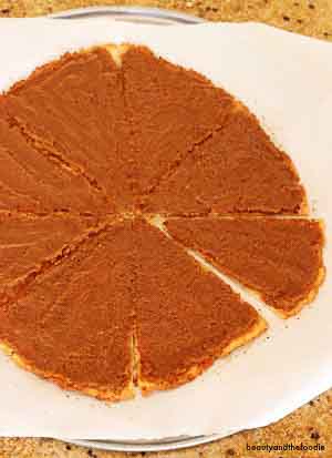 Pumpkin Pie Desert Pizza- grain free, paleo and low carb