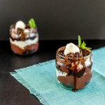 Fudge Brownie Lava Parfaits- paleo, low carb, and gluten free