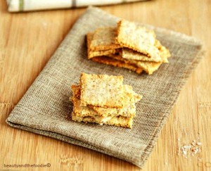 Sesame Cheese Crackers Low Carb- grain freee, keto, gluten free, and primal crackers