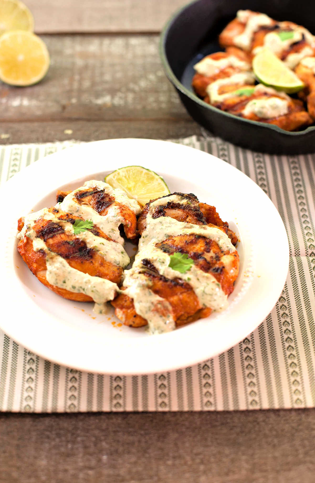 Chili Lime Cream Grilled Chicken
