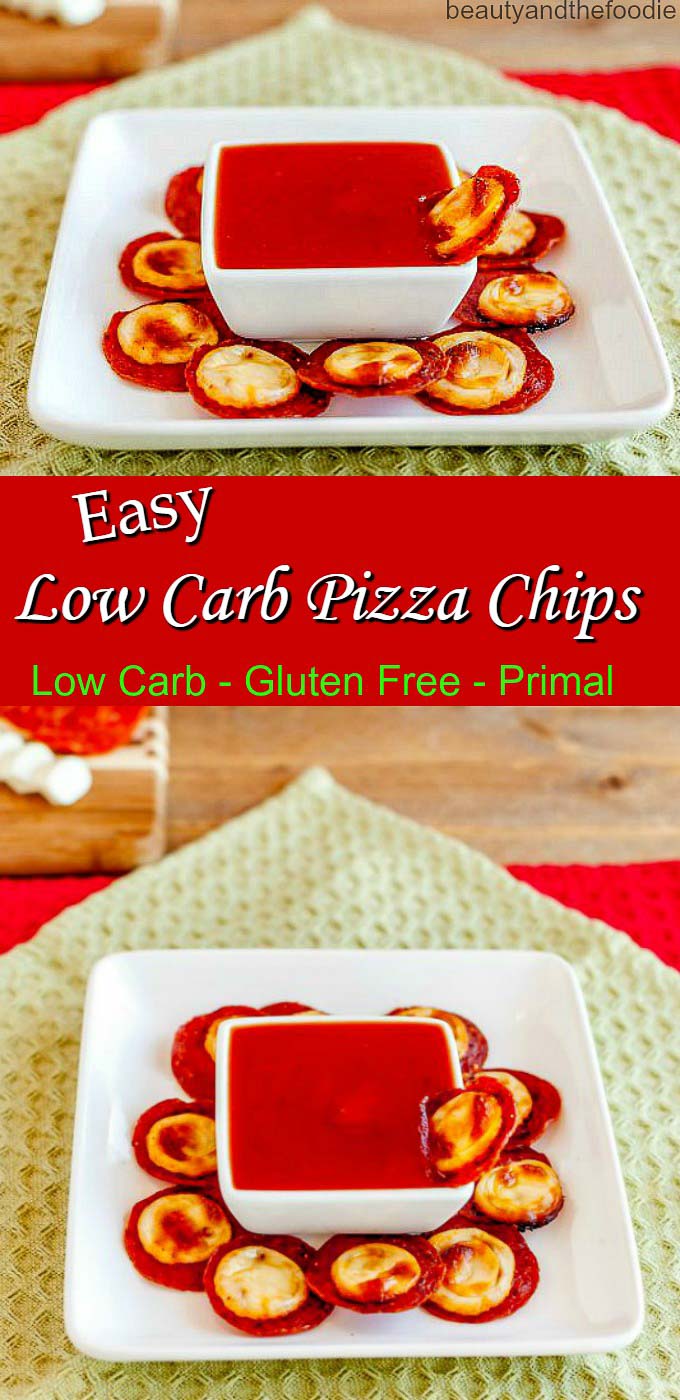 Low Carb Pizza Chips - Big pizza taste in a crisp chip! Low carb, gluten free and primal. Yummy for dipping!