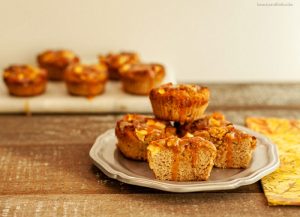 Caramel Apple Muffins low carb and paleo. Gluten free and super tasty!