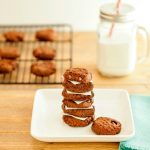 Double Chocolate Nut Butter Cookies -Low carb and paleo. Chocolate nut butter cooies with chocolate chips. Yum!