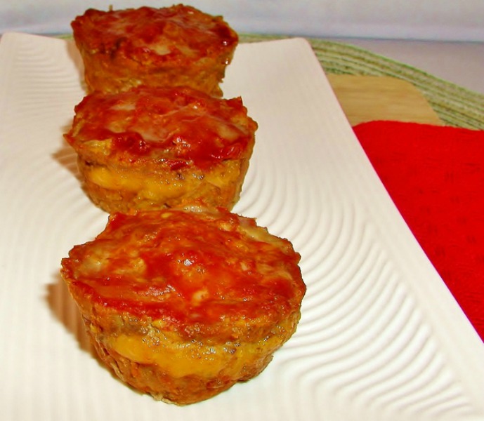 Grain free Cheese filled Mini Meatloaf, primal , low carb and paleo