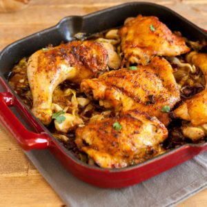 Chicken Bacon Cabbage Skillet- paleo, low carb and keto