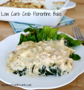 Low Carb Crab Florentine Bake