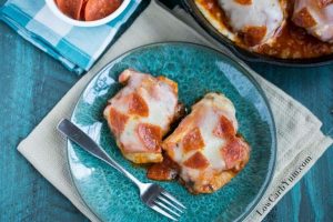 Easy Low Carb Pizza Chicken Skillet