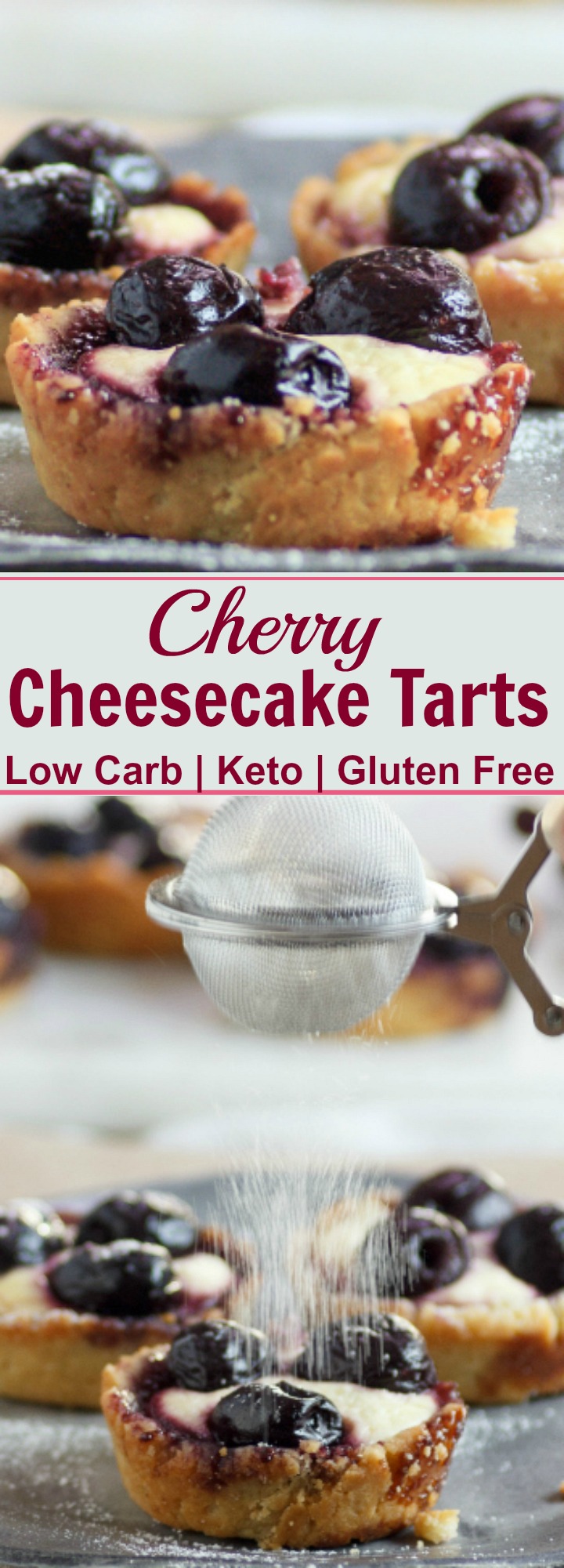 Cherry Cheesecake Tarts Low Carb & Gluten Free