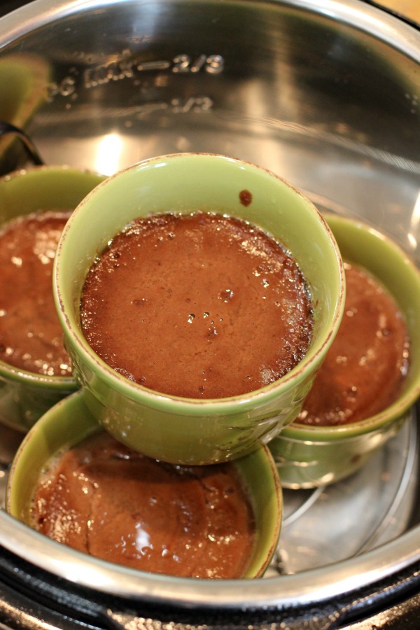 Keto Instant Pot Molten Brownie Cups