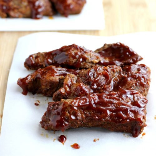 Crock Pot Pork Ribs With Killer Barbecue Sauce Beauty and the Foodie