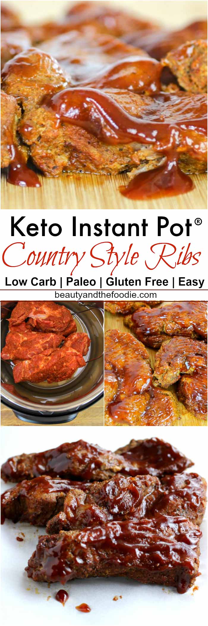 Instant Pot Country Style Ribs- Low Carb & Paleo
