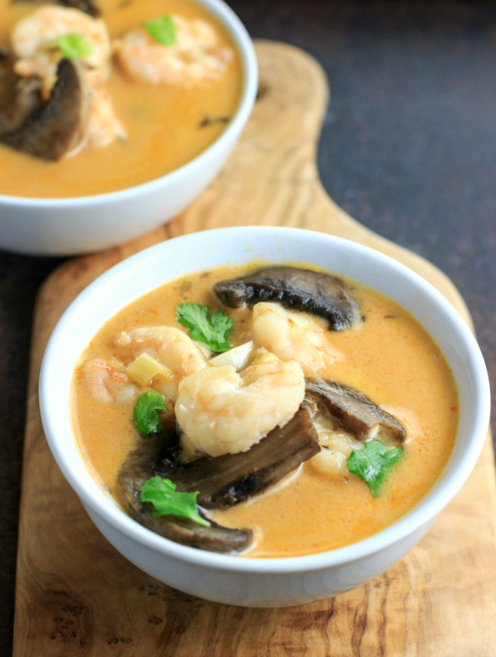 Keto Instant Pot Thai Shrimp Soup - Paleo & Whole30