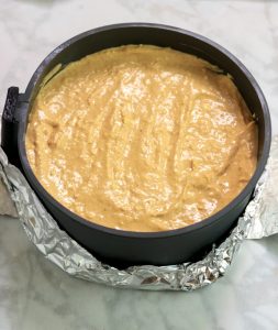 Keto Instant Pot Pumpkin Cheesecake with Sour Cream Topping