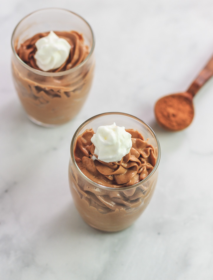 Keto Chocolate Peanut Butter Cheesecake Mousse- Low Carb & Gluten Free, no bake treat.