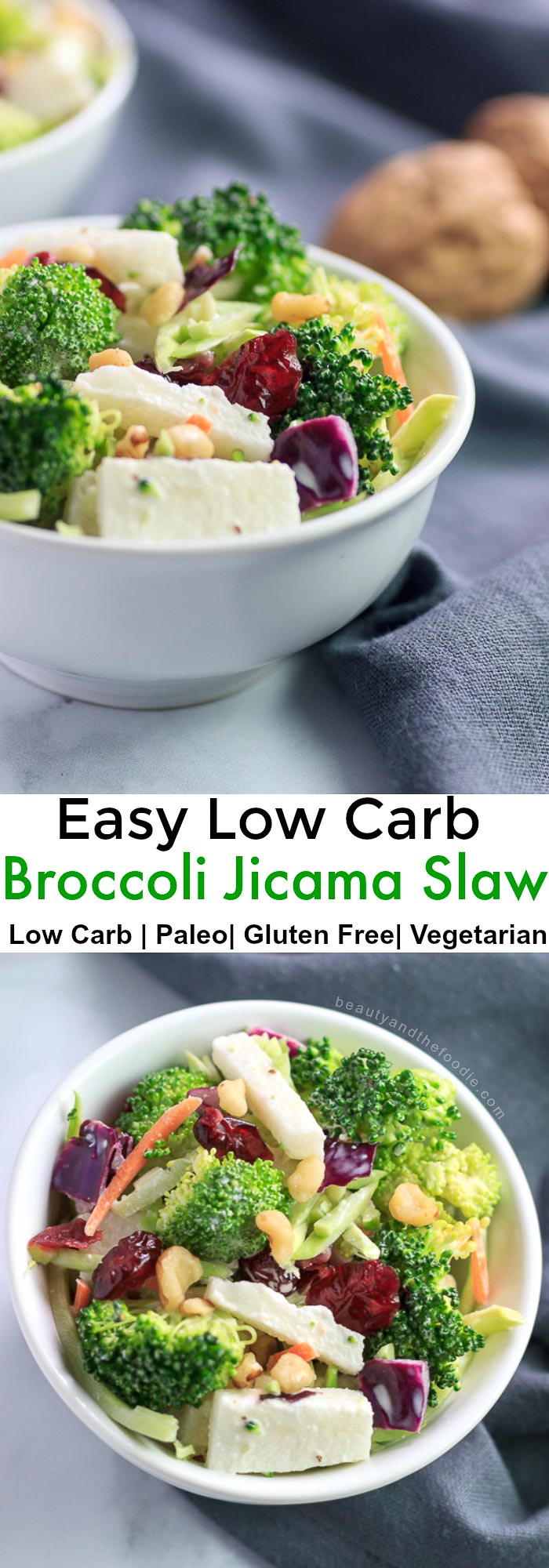 Broccoli Jicama Slaw Low Carb & Paleo