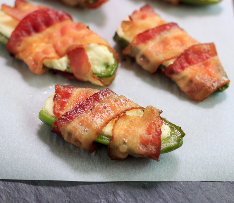 Keto Bacon Wrapped Jalapeno Poppers
