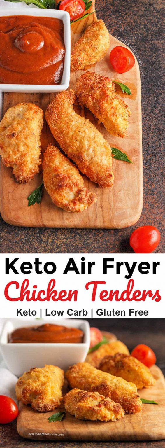 Keto Air Fryer Chicken Tenders Beauty and the Foodie