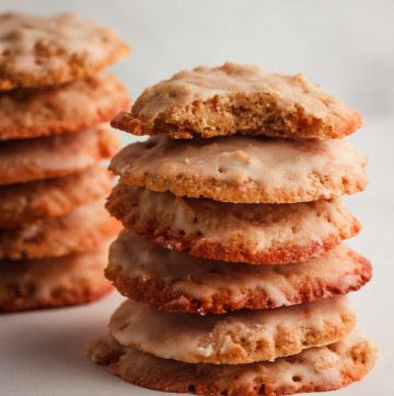 Low Carb Iced Oatmeal Cookies
