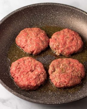 Form patties and fry each side.