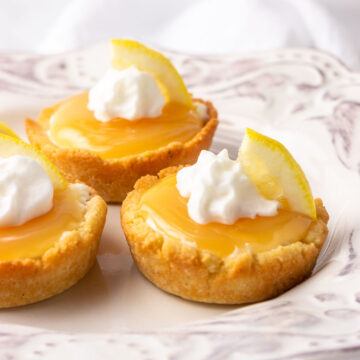 sugar free lemon supreme mini tarts.