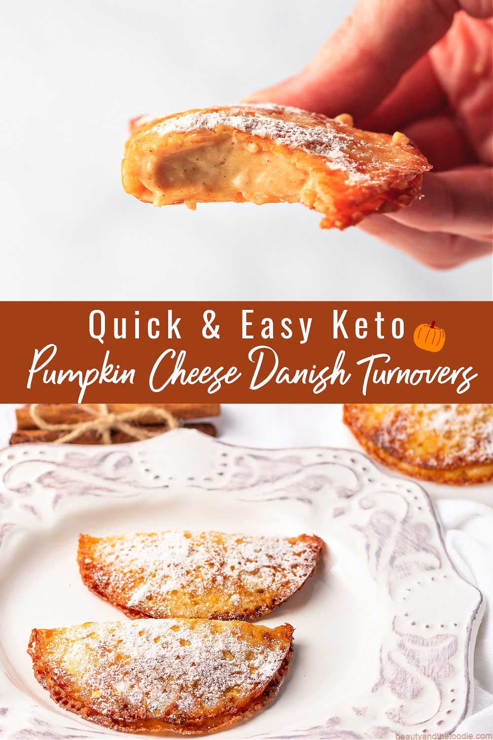 Keto Pumpkin Cheese Danish Turnovers