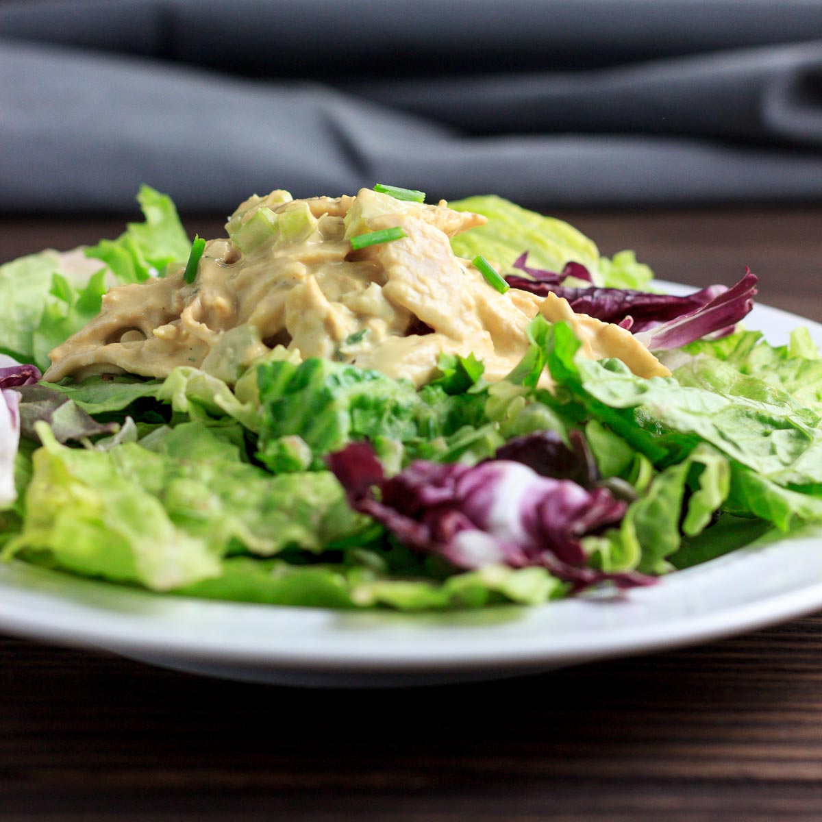 Keto Chicken or Turkey Dijon Salad - Beauty and the Foodie