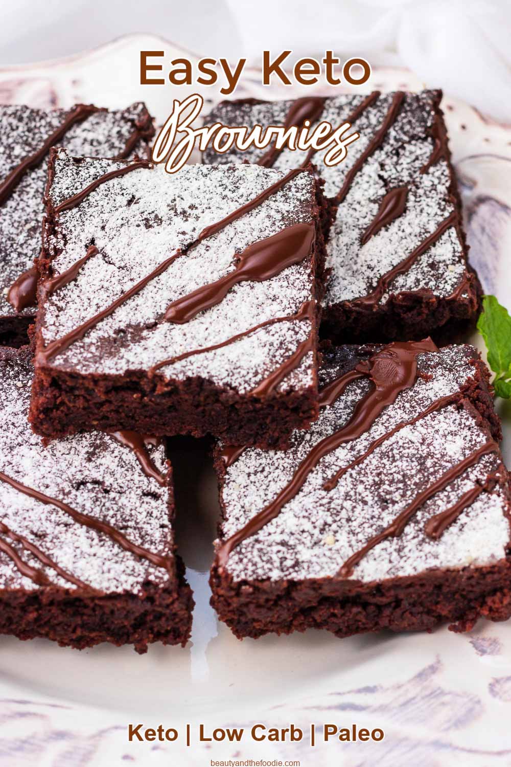 Rich chocolaty low carb brownies.