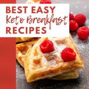 book cove for keto ebook with waffles on it.
