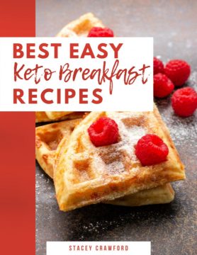 book cove for keto ebook with waffles on it.