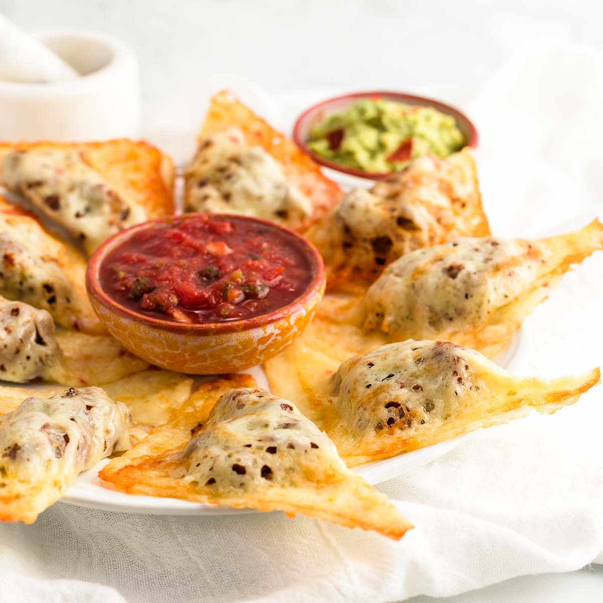 Keto Pepper Jack Taco Pockets Beauty and the Foodie