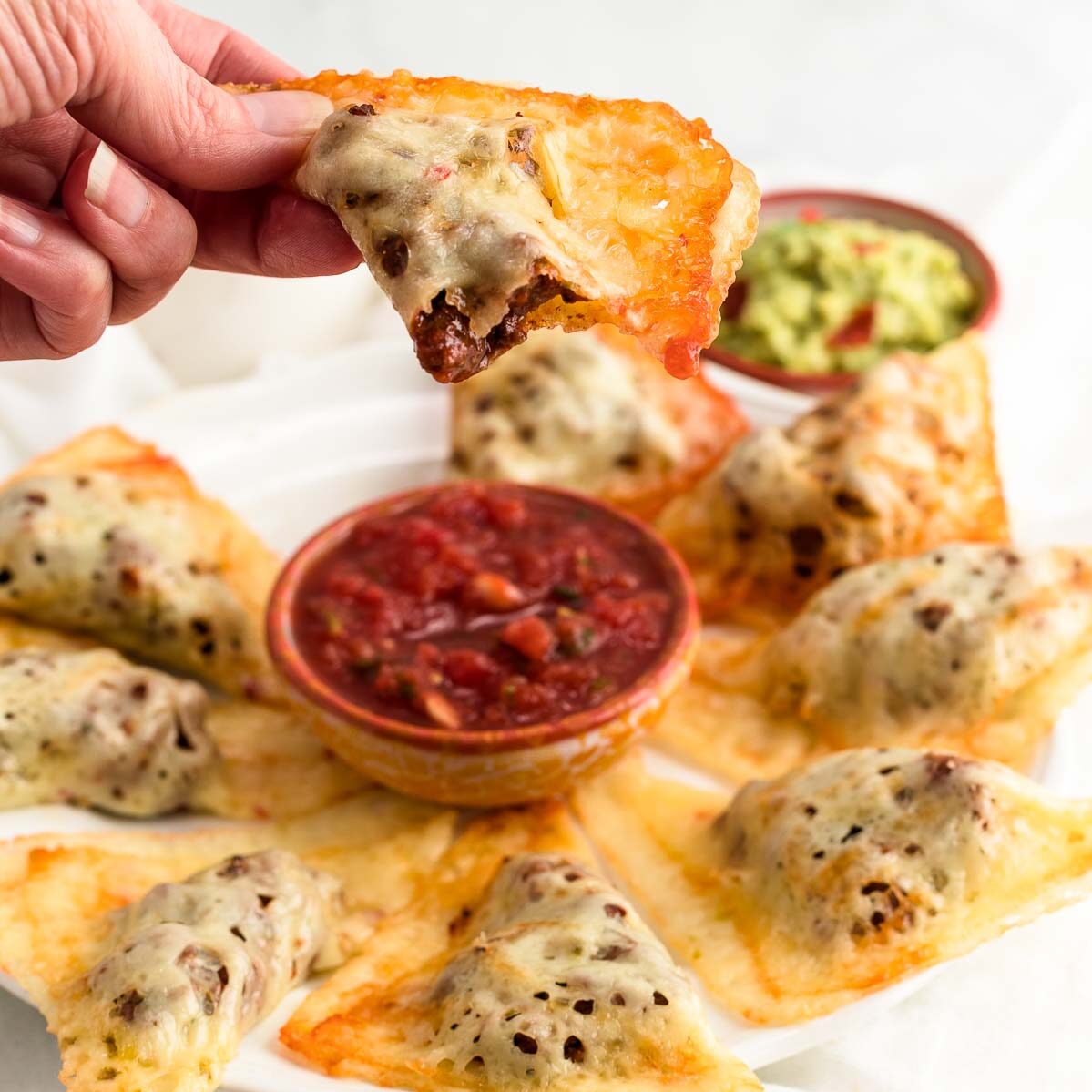 Keto Pepper Jack Taco Pockets Beauty and the Foodie