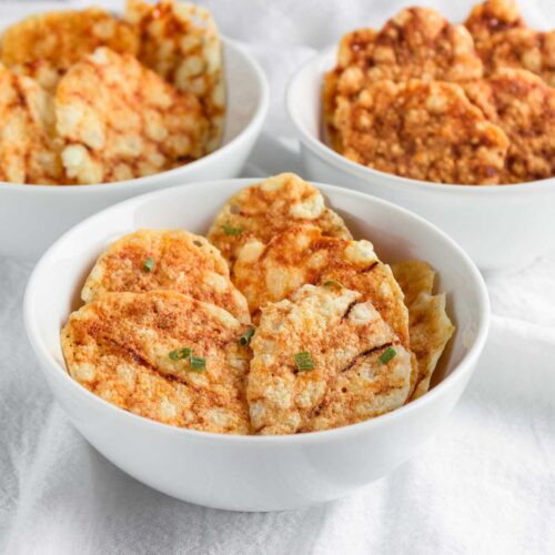 Keto Cottage Cheese Chips Three Flavors Beauty and the Foodie