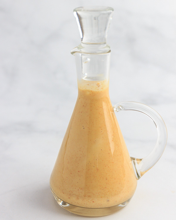 Drizzle with honey mustard dressing.