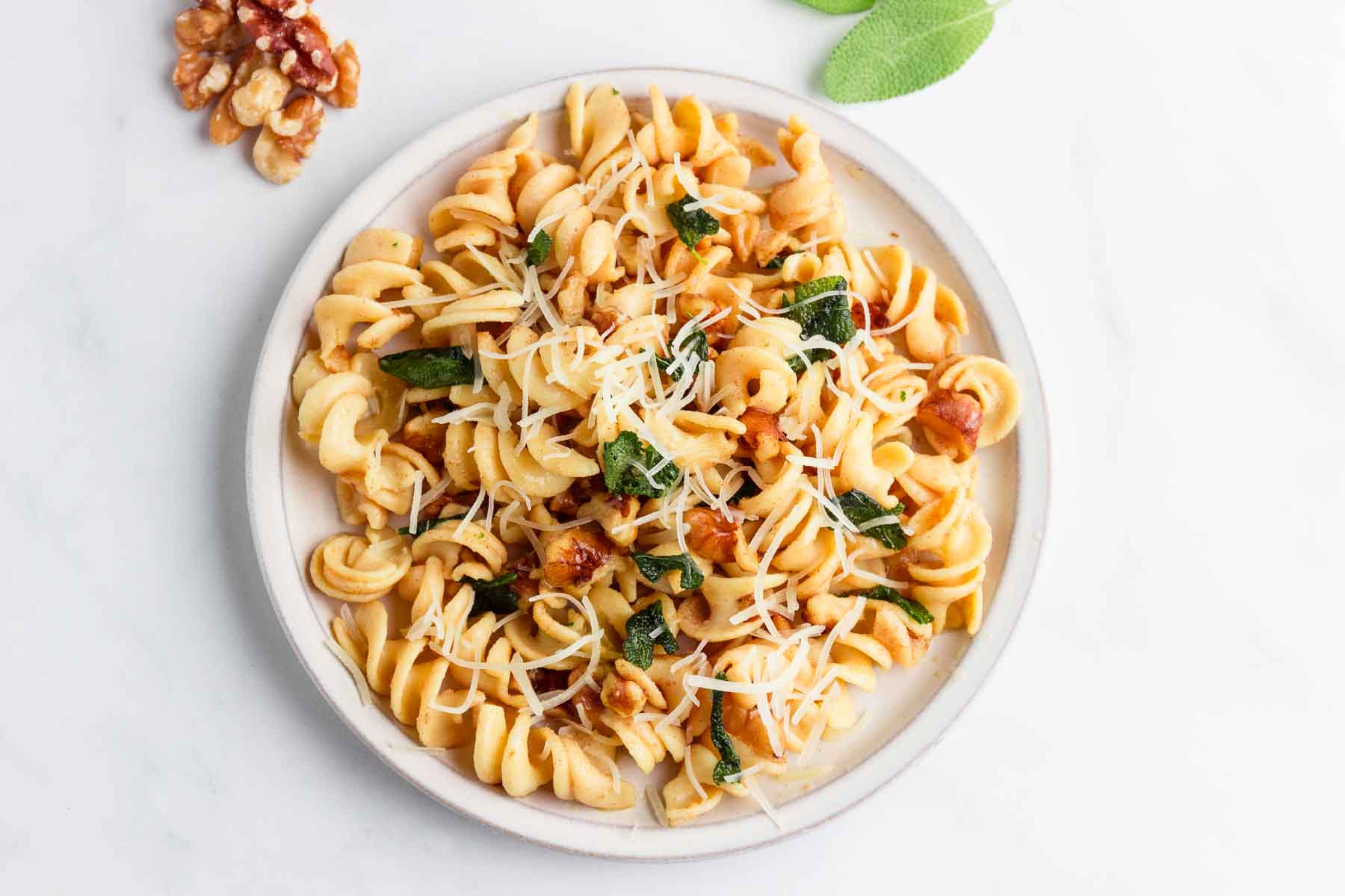 Walnut Sage Brown Butter Sauce Beauty and the Foodie